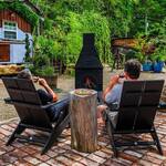 Outdoor Wood-Burning Fireplace, Pizza Oven, Grill, and Chiminea