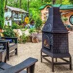 Outdoor Wood-Burning Fireplace, Pizza Oven, Grill, and Chiminea