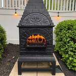 Outdoor Wood-Burning Fireplace, Pizza Oven, Grill, and Chiminea