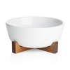 Oven to Table Serving Bowl With Acacia Wood Stand