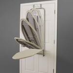 Over-the-Door Ironing Board with Iron Holder