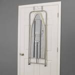 Over-the-Door Ironing Board with Iron Holder