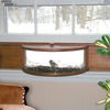 Panoramic In-House Window Bird Feeder With One-Way Mirror