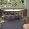 Panoramic In-House Window Bird Feeder With One-Way Mirror