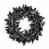 Paper Bats Halloween Wreath