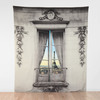 Paris Window View Tapestry