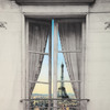 Paris Window View Tapestry