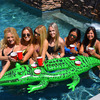 Party Gator - Giant Inflatable Alligator w/ Built-In Cooler and Cupholders