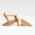 Paso Teak Adirondack Chair with Ottoman