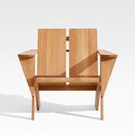 Paso Teak Adirondack Chair with Ottoman