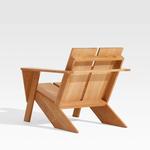 Paso Teak Adirondack Chair with Ottoman