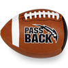 Passback Football - Throw Against a Wall and It Spirals Back To You!
