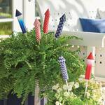 Patriotic Fireworks Plant Stakes