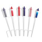 Patriotic Fireworks Plant Stakes