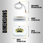 Paw-Activated Dog Water Fountain