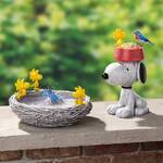 Peanuts Snoopy Bird Feeder and Woodstock Bird Bath