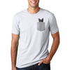 Peeking Cat Pocket T-Shirt