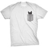 Peeking Cat Pocket T-Shirt