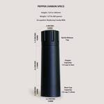 Pepper Cannon - High Output Pepper Mill Grinds 10X the Amount