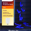 Philips Halloween Motion Projection Bulb - Purple Bats