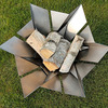 Phoenix Blossom - Sculptural Stainless Steel Fire Pit
