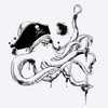 Pirate Captain Octopus T-Shirt