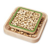 Pistachio Pedestal - Two-Tired Wooden Nut and Shell Bowl