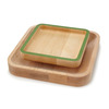 Pistachio Pedestal - Two-Tired Wooden Nut and Shell Bowl