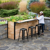 Plant-A-Bar - Wooden Outdoor Bar And Planter