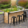Plant-A-Bar - Wooden Outdoor Bar And Planter