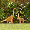 Plant Eating Brontosaurus Metal Lawn Sculptures