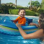 PoolCandy Inflatable Motorized Baby/Toddler Boat with Remote Control