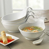 Porcelain Spoulet Bowls with Extended Loop Handles