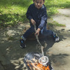 Portable Campfire Popcorn Maker - Uses a Tree Branch as a Handle