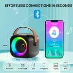 Portable Mini Karaoke Machine - Powerful Speaker + Wireless Mics