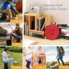 Portable Telescoping Stool w/ Built-In Mobile Charger