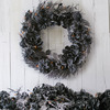 Pre-Lit Black Dahlia Halloween Wreath