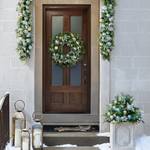 Pre-Lit Iridescent Bubble Ornament Wreath