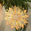 Pre-Lit Wooden Snowflakes