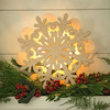 Pre-Lit Wooden Snowflakes