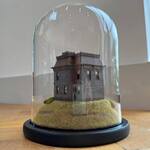 PSYCHO Bates House - Handmade Miniature Model Under a Glass Dome