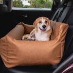 PupProtector - Faux Leather Memory Foam Dog Car Bed