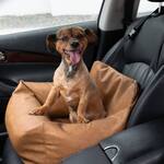 PupProtector - Faux Leather Memory Foam Dog Car Bed