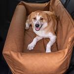 PupProtector - Faux Leather Memory Foam Dog Car Bed