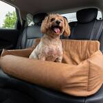 PupProtector - Faux Leather Memory Foam Dog Car Bed