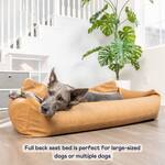 PupProtector - Faux Leather Memory Foam Dog Car Bed