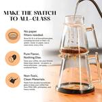 Pure Over Brew Kit XL  - All-Glass Pour-Over Coffee Maker