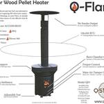 Q-Flame - Wood Pellet Patio Heater