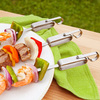 Quirky Slide and Serve Metal Skewers