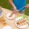 Quirky Slide and Serve Metal Skewers